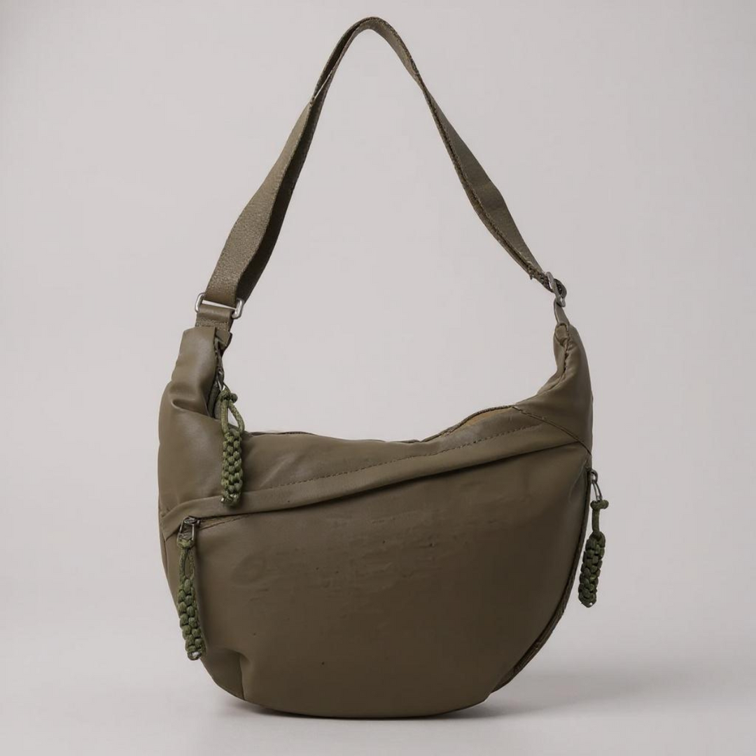 Crescent Shoulder Bag – Sustainable Nylon with Adjustable Strap 11