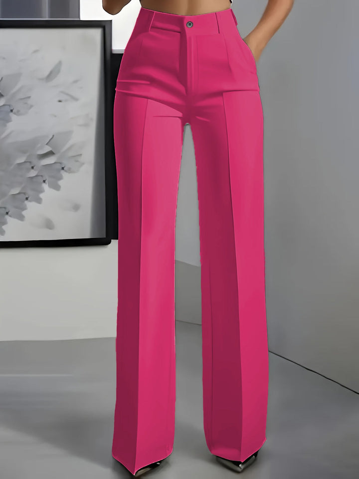 High-Waisted Stretch Woven Pants 4