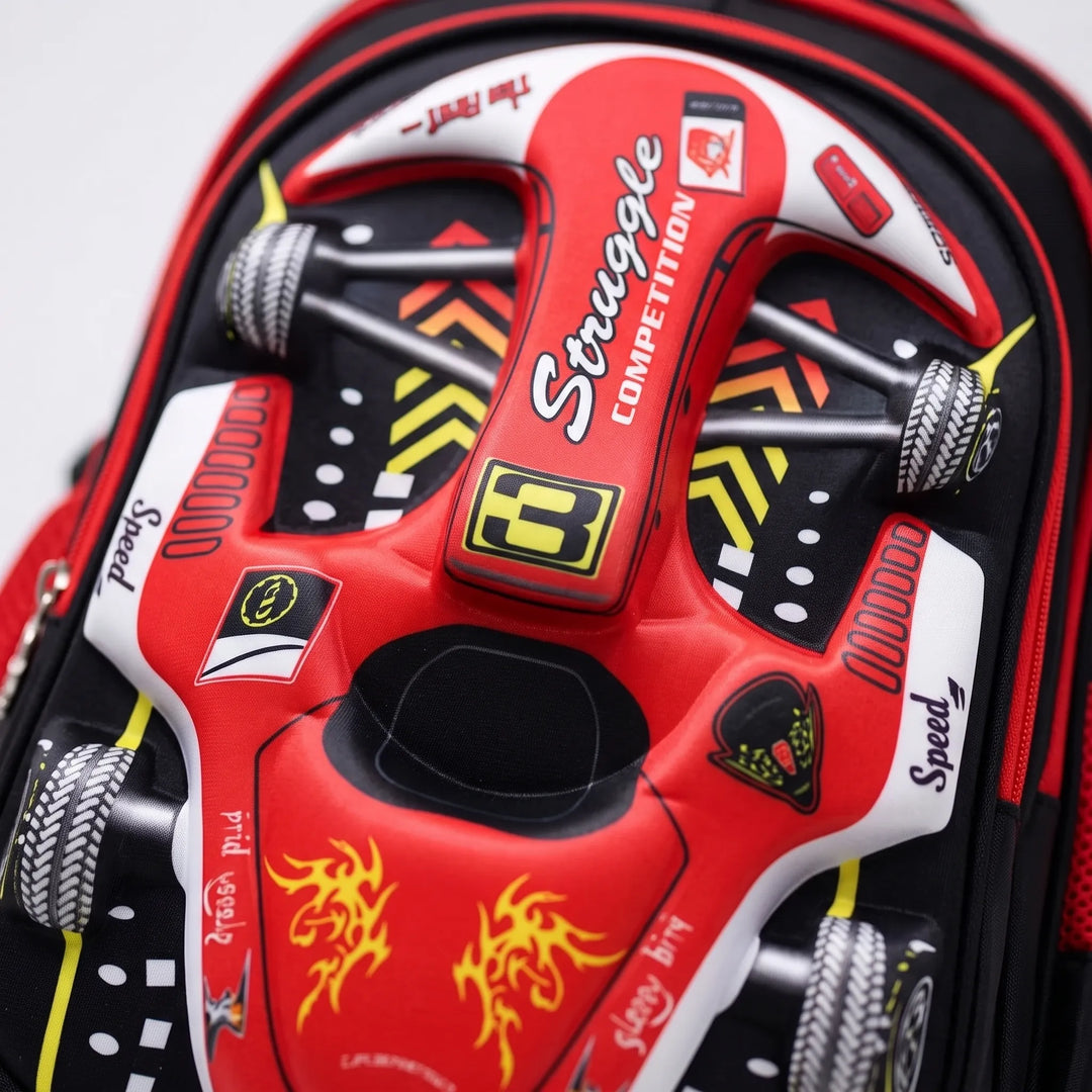 3D Race Car Kids Backpack - Veloxis