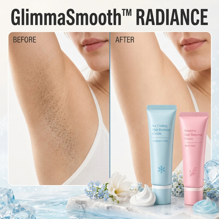 Ice Sensation Hair Removal Cream for Underarms and Bikini Area with Rose and Lavender 4