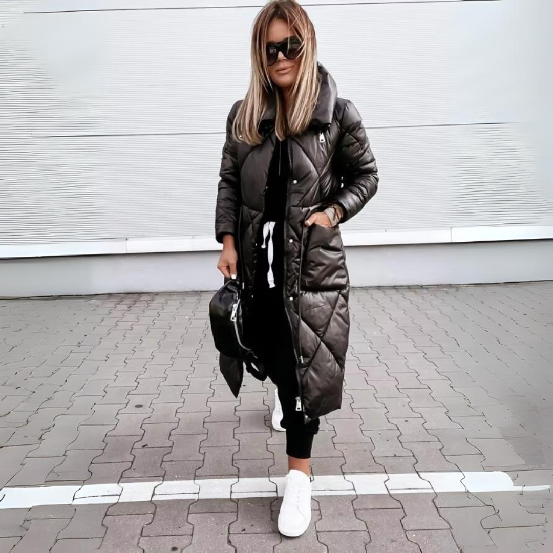 Elora Long Down-Filled Winter Coat for Women - Windproof & Water-Repellent 5