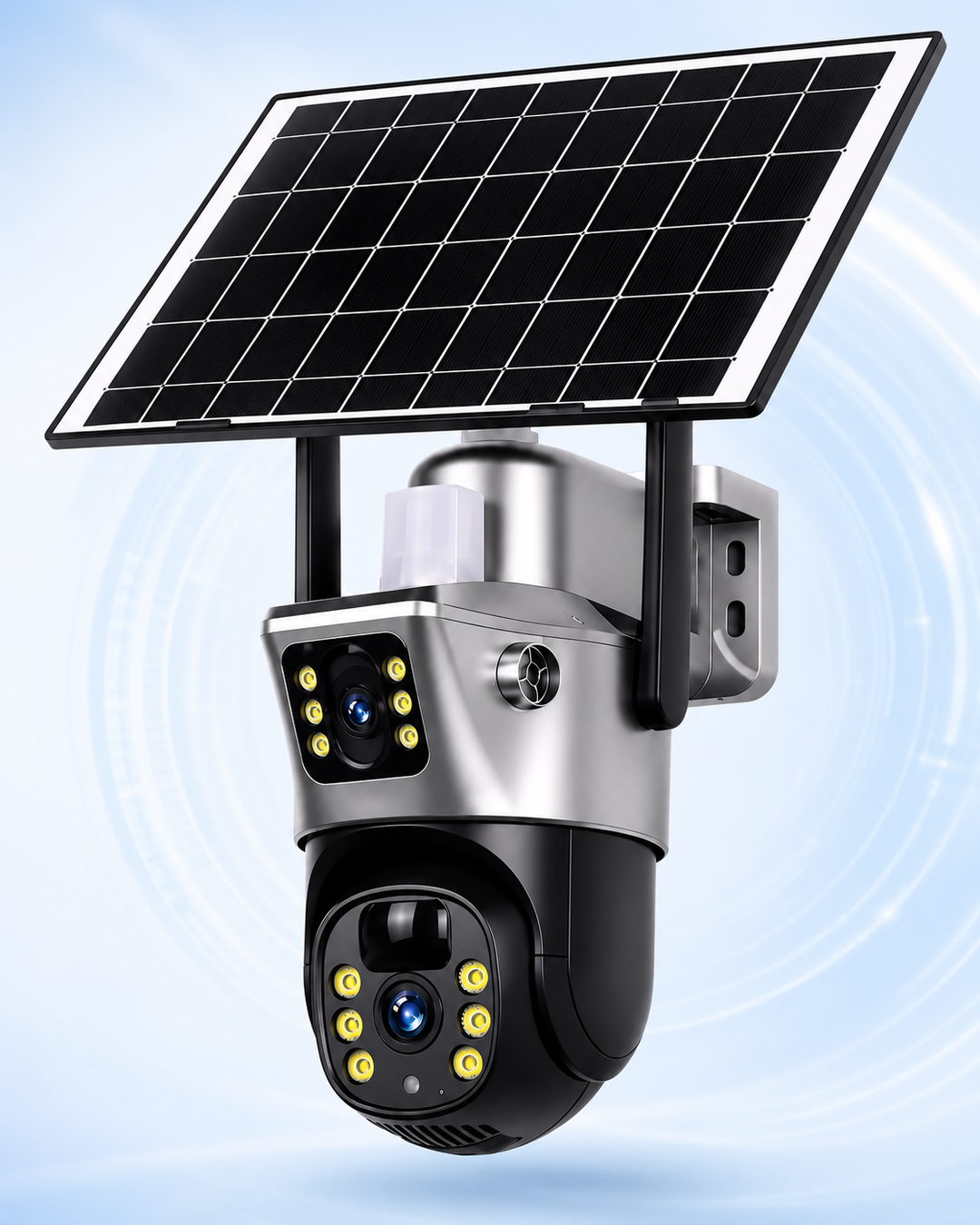 Solar-Powered Wireless Security Camera with 4G LTE or Wi-Fi, 2K, PTZ, Night Vision 11