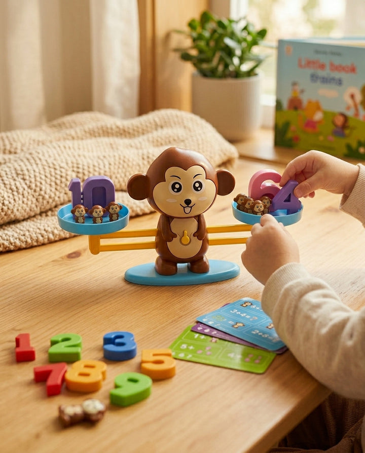 Number Balance Toy for Toddlers, Hands-On Math Learning Set 4