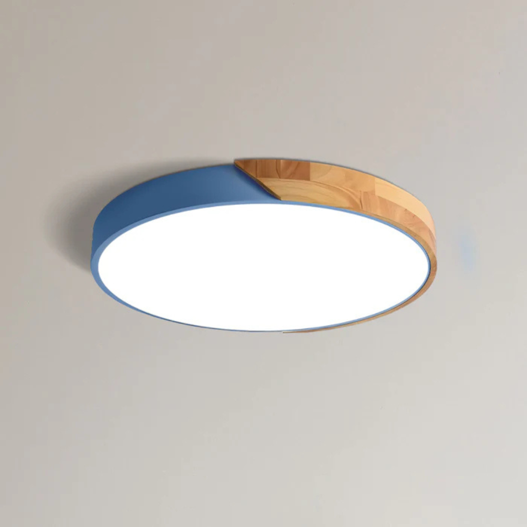 Delos Scandi Wood Ceiling Light | Natural LED Design Lamp 17