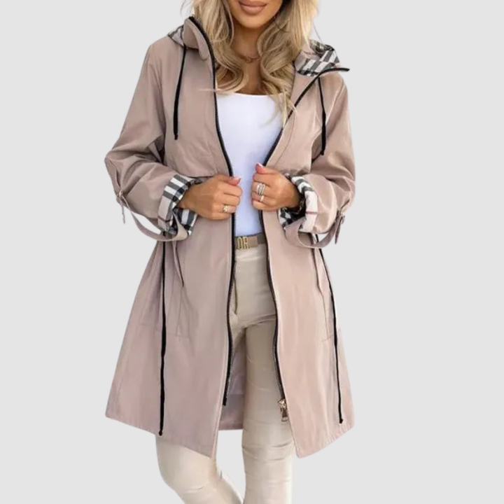 Waterproof Zip-Up Coat with Hood 2