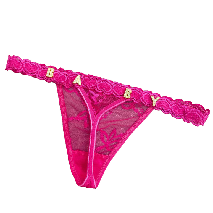 LaceFlair Custom Name Lace Lingerie with Crystal Letters 9