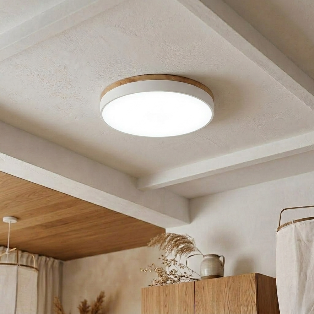 Round Disc Ceiling Light – Flat Flush Mount Fixture 17