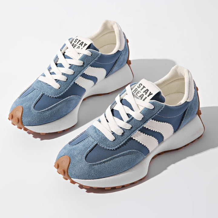 Women's Retro Platform Running Sneakers in Suede for Street Style 2