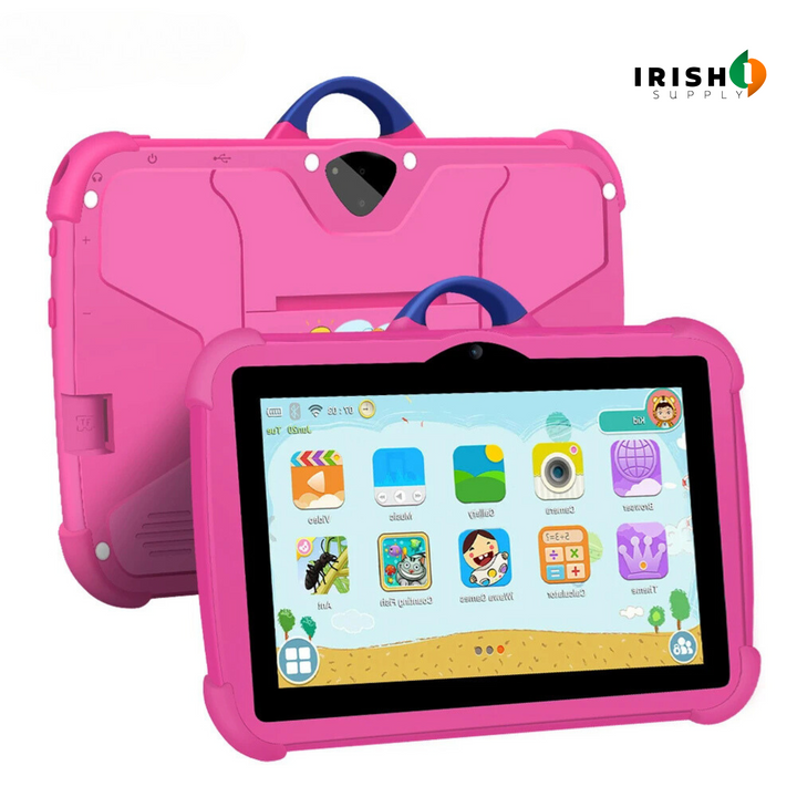 Kids Tablet with Password-Locked Kids Mode, 5G WiFi, Silicone Case 8