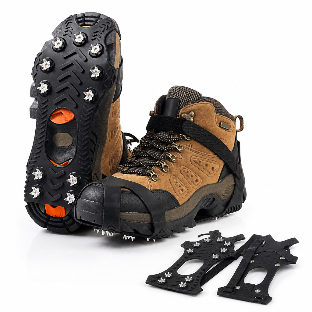11-Spike Stainless Steel Ice Cleats for Shoes and Boots (Pair) 4
