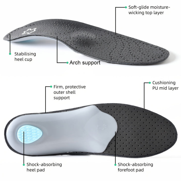 Breathable Arch Support Insoles with Shock-Absorbing Cushioning 4