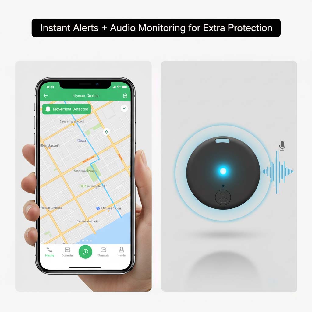 Magnetic Mini GPS Tracker with Real-Time Location, Movement Alerts and Audio Monitoring 5