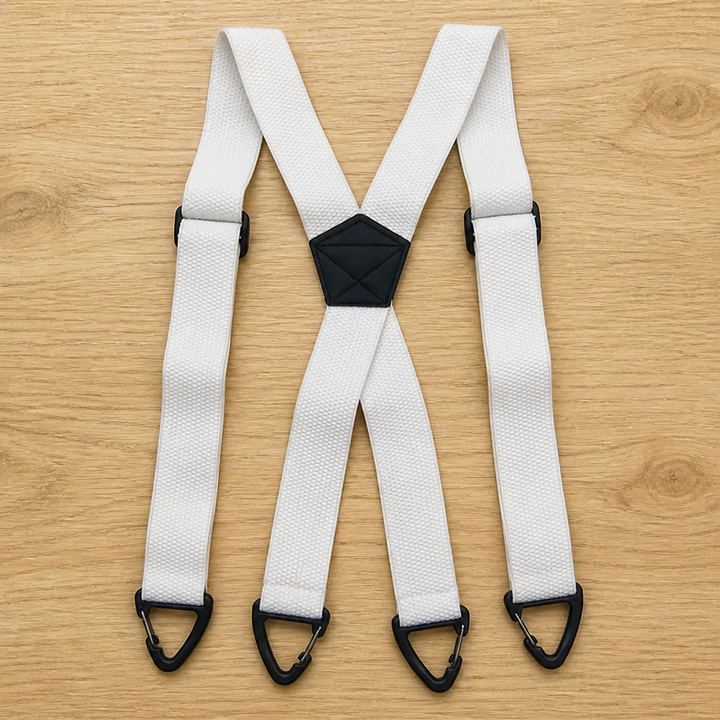 Men's Heavy-Duty Elastic Suspenders, 1.5 Inch Wide with Metal Clips, X or Y Back 10