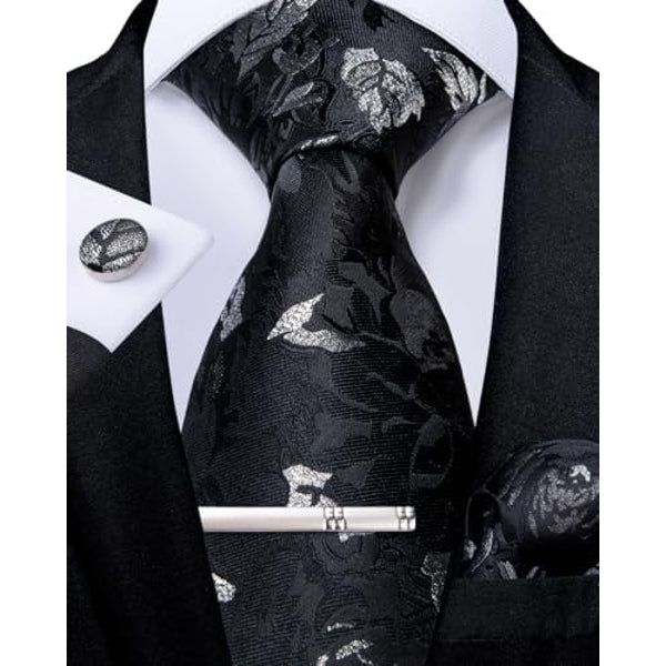 Men's Paisley Formal Tie Set - Refined Wedding & Event Accessories 19
