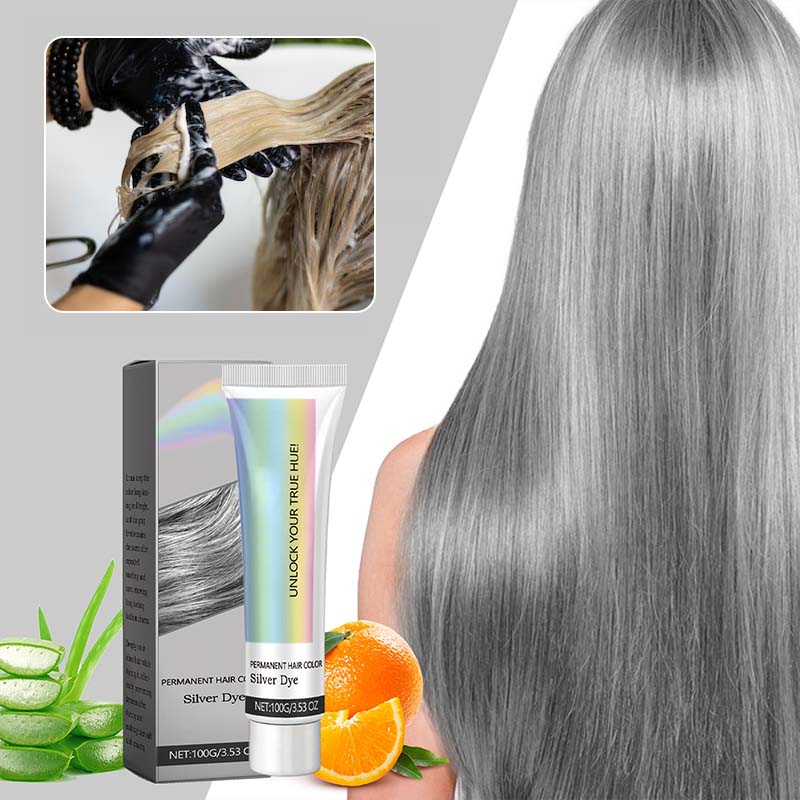 Plant-Based Silver Hair Color Cream, Ammonia-Free, Nourishing, Even Coverage 6