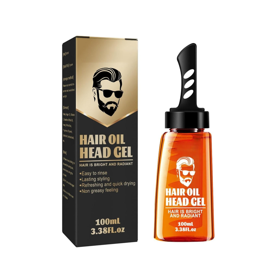 2-in-1 Men's Styling Gel with Built-In Comb, Light Non-Greasy Hold, 100ml 7