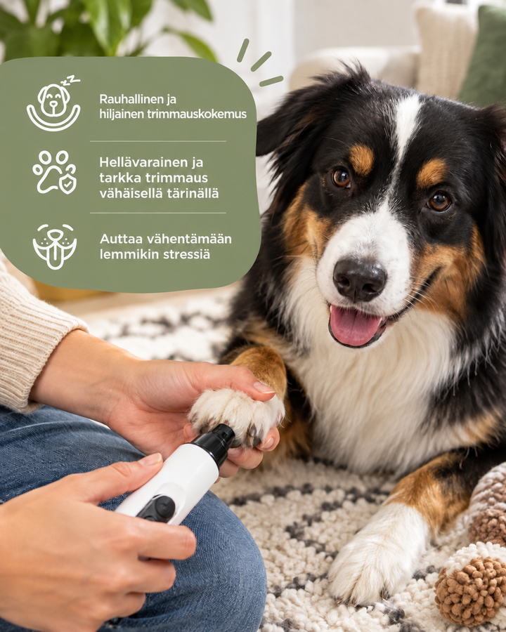Quiet Pet Nail Grinder with 3 Diamond Grinding Heads 3