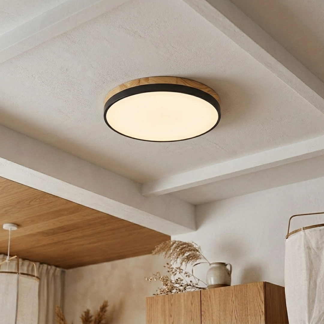 Round Disc Ceiling Light – Flat Flush Mount Fixture 12