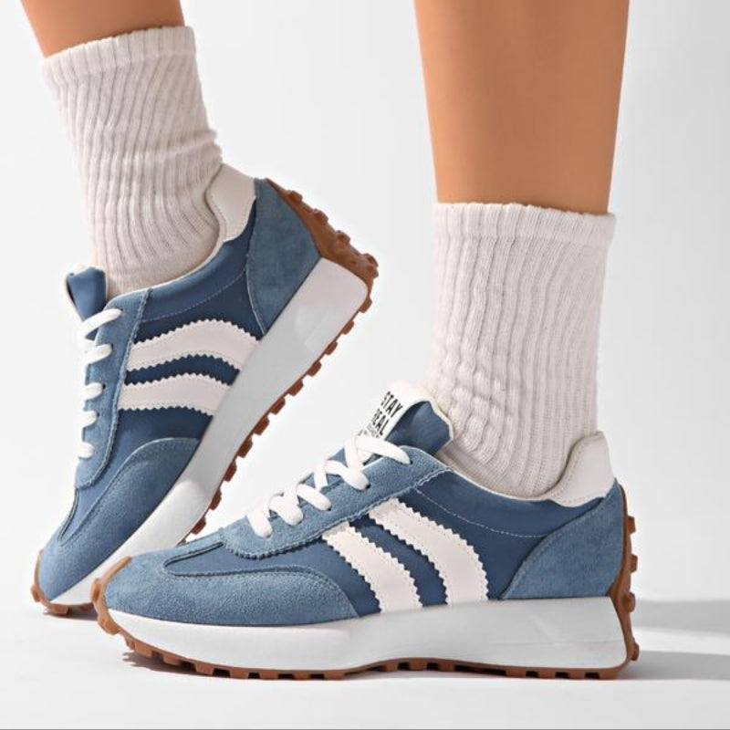 Women's Retro Platform Running Sneakers in Suede for Street Style 8