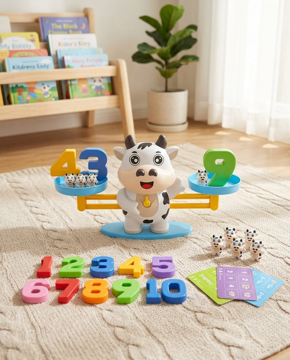 Number Balance Toy for Toddlers, Hands-On Math Learning Set 5