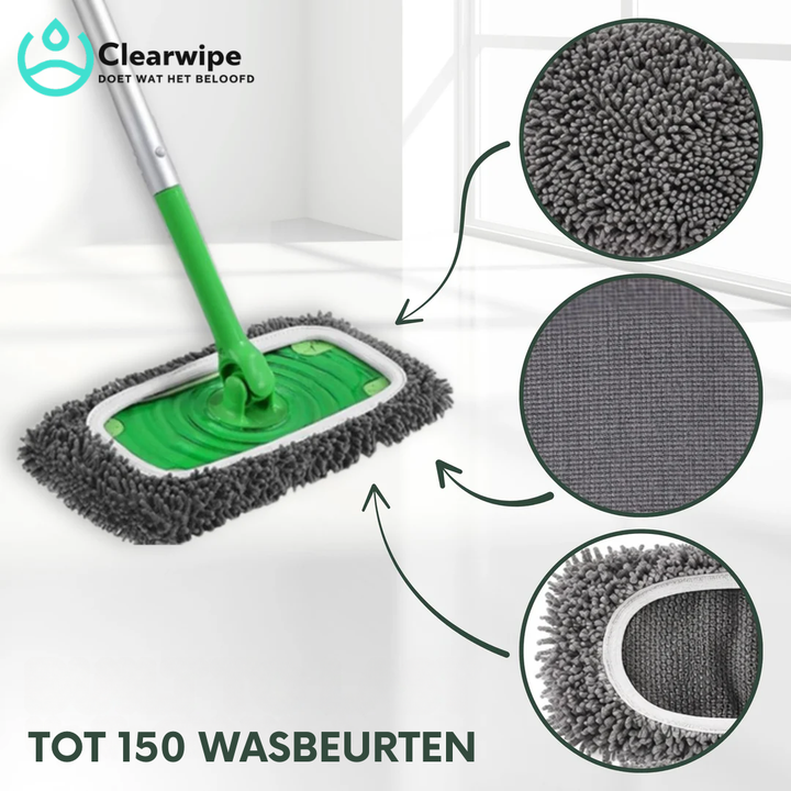 Reusable Microfiber Mop Pads for Wet and Dry Floor Cleaning 2