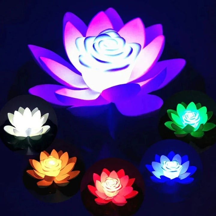 Floating LED Pond Light, Battery Powered, Waterproof, Color Options 10