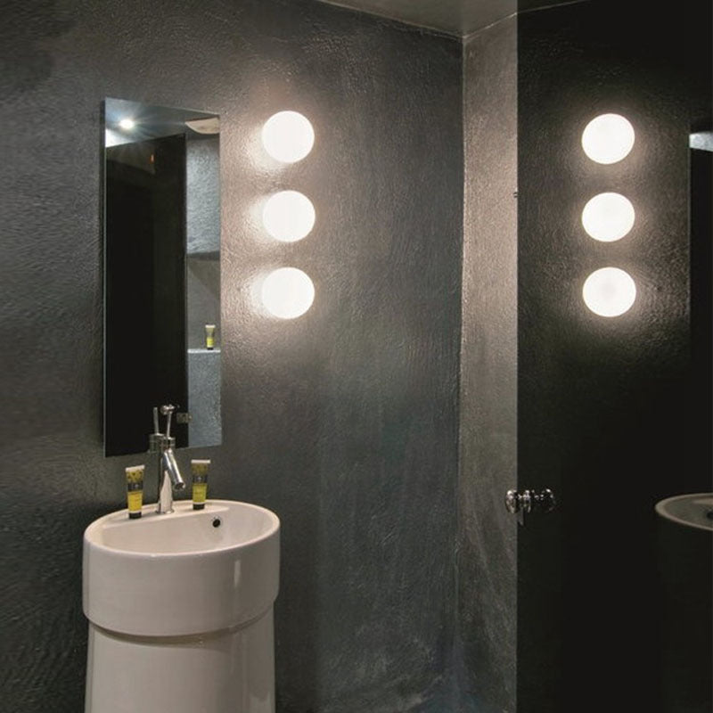 Modern Opal Glass Sphere Ceiling Light for Hallways 11
