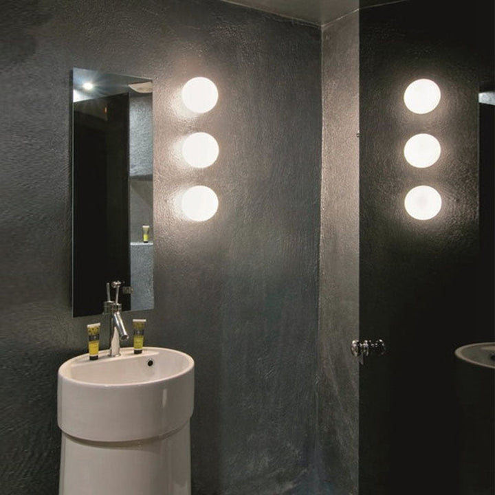 Modern Opal Glass Sphere Ceiling Light for Hallways 11