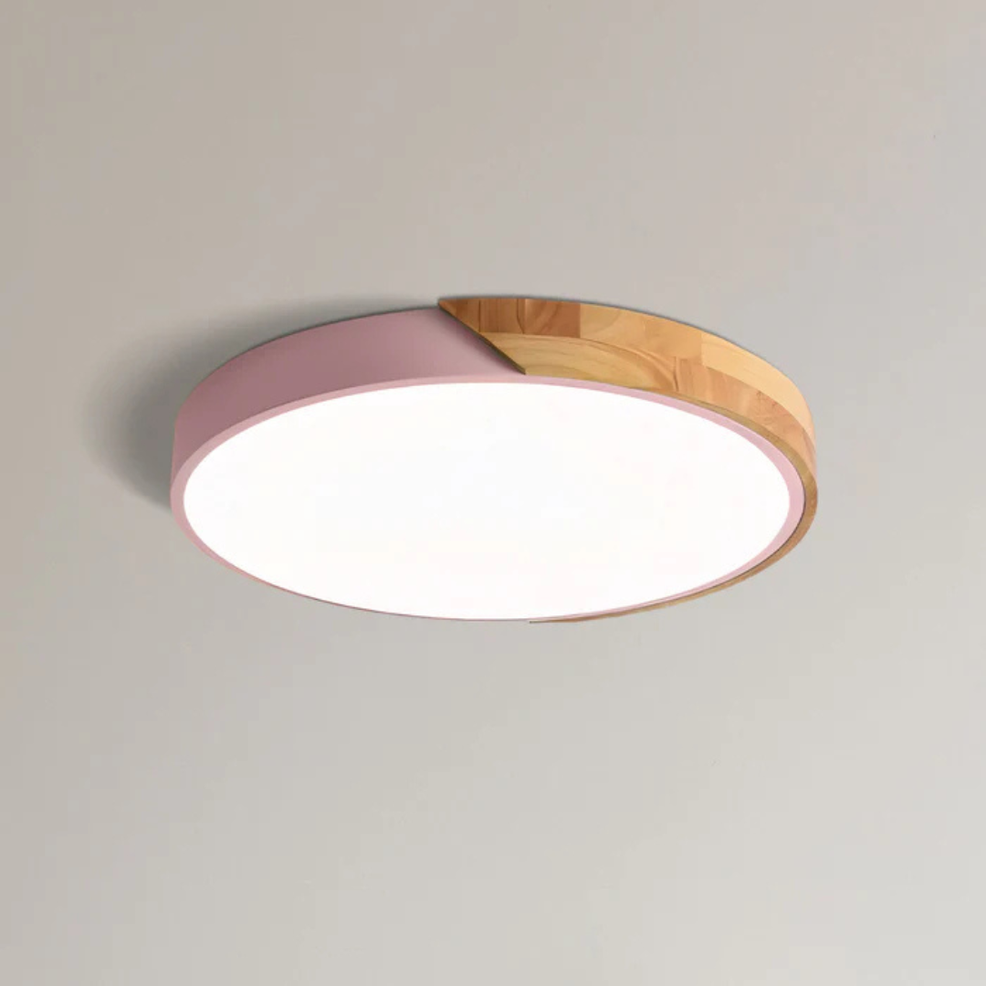 Delos Scandi Wood Ceiling Light | Natural LED Design Lamp 16