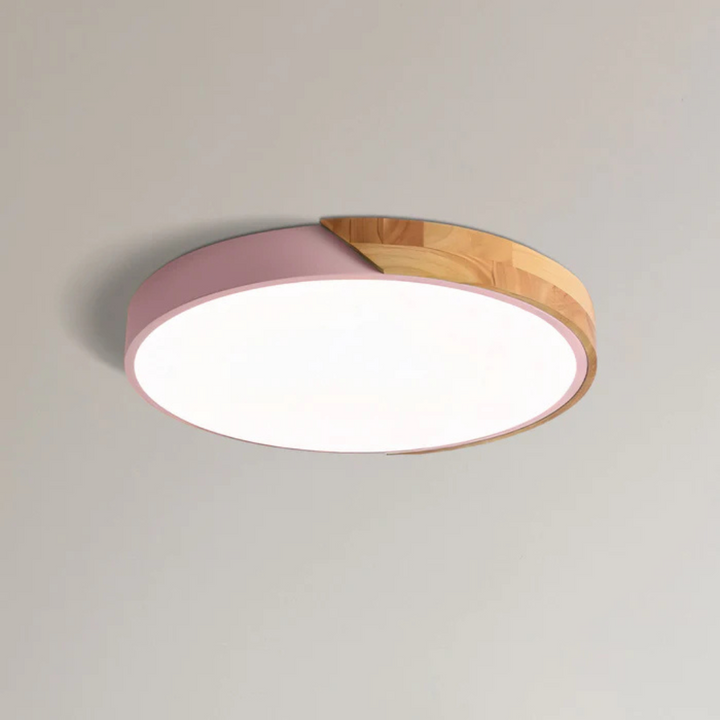 Delos Scandi Wood Ceiling Light | Natural LED Design Lamp 16