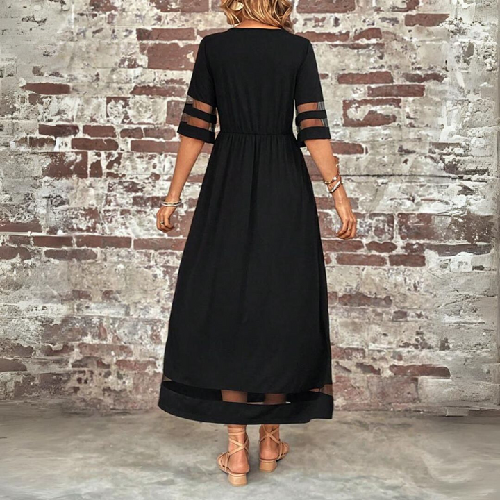 Chic Tummy Flattering Coverage Dress 3