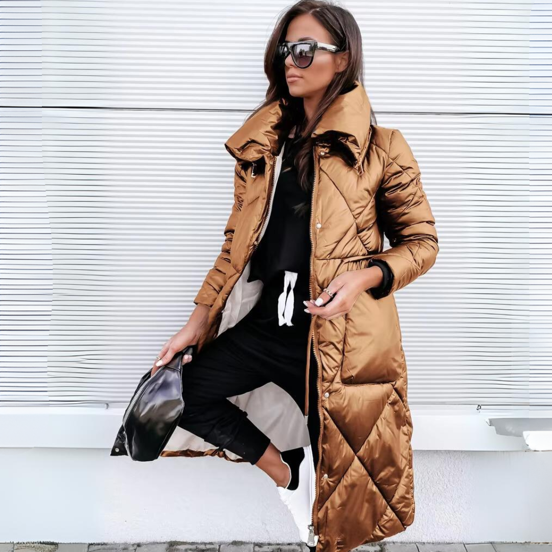 Elora Long Down-Filled Winter Coat for Women - Windproof & Water-Repellent 2