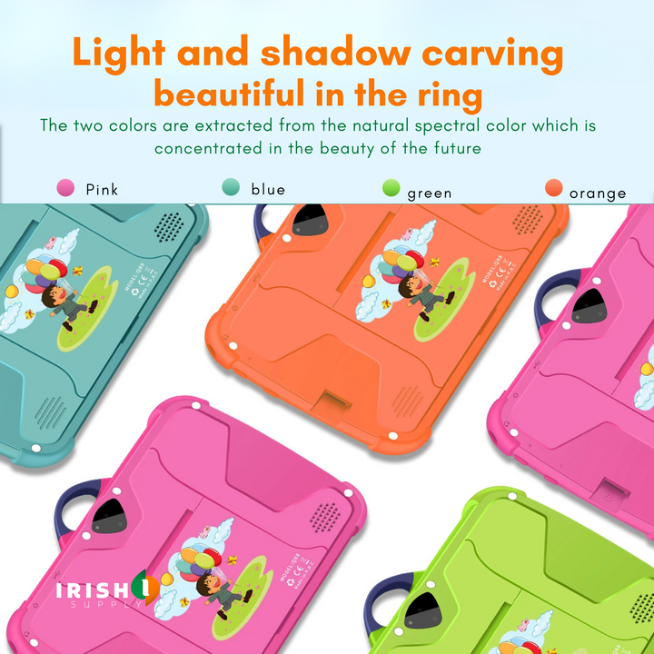 Kids Tablet with Password-Locked Kids Mode, 5G WiFi, Silicone Case 3