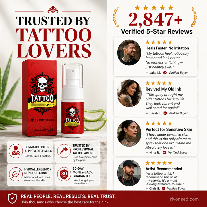 Tattoo Hydration Mist for Bold, Vibrant Ink Every Day 5