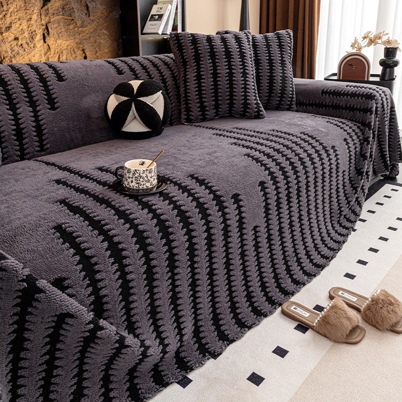 Plush Non-Slip Couch Cover, Soft Stretch Sofa Slipcover 13