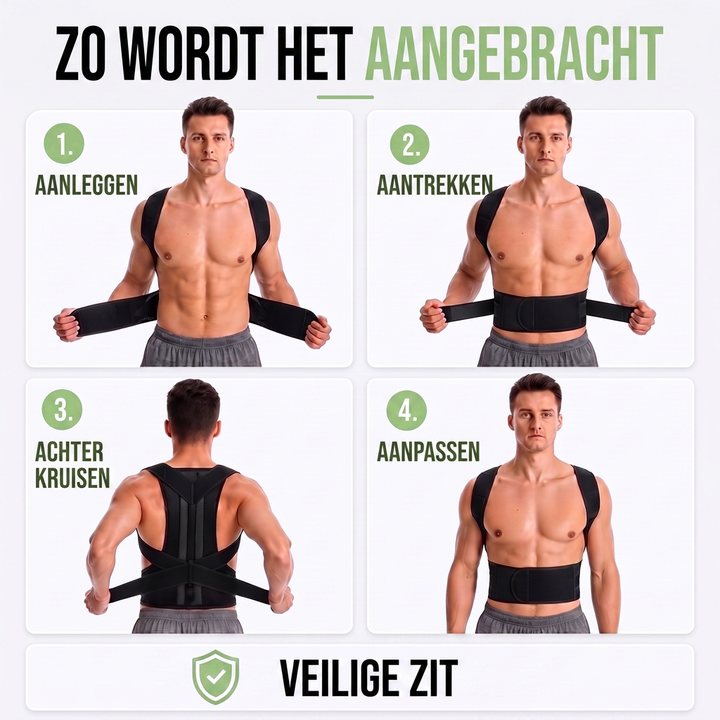 Adjustable Upper Back Posture Corrector Brace with Breathable Mesh 8