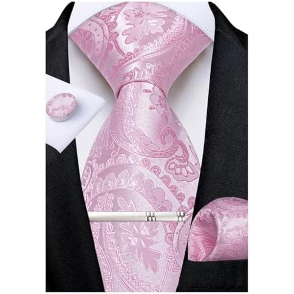 Men's Paisley Formal Tie Set - Refined Wedding & Event Accessories 52