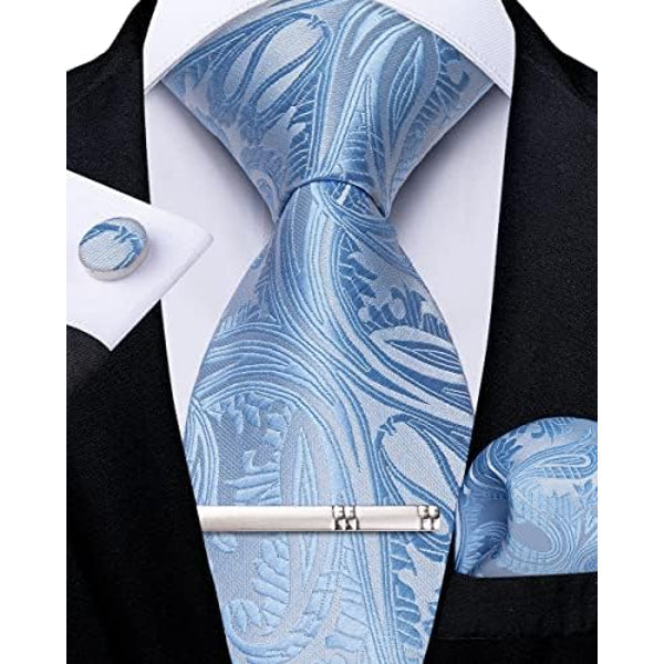Men's Paisley Formal Tie Set - Refined Wedding & Event Accessories 25