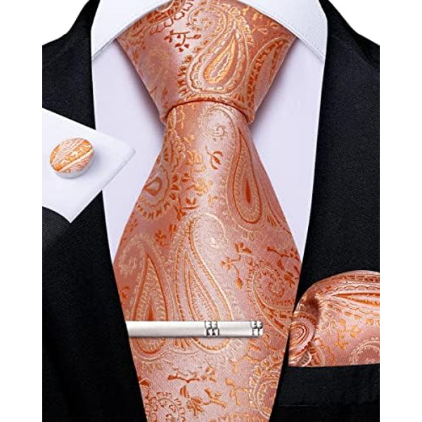 Men's Paisley Formal Tie Set - Refined Wedding & Event Accessories 10
