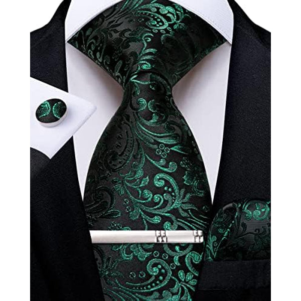 Men's Paisley Formal Tie Set - Refined Wedding & Event Accessories 22