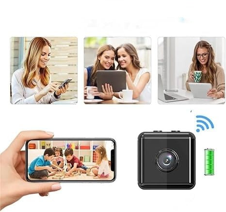 Wireless 1080P Mini WiFi Security Camera, Rechargeable 3