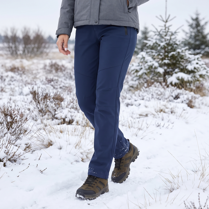 Women's Lined Thermal Softshell Pants with Fleece, Water-Repellent 1