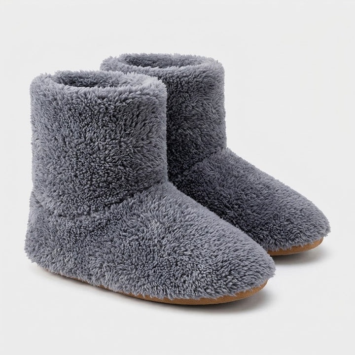 USB Heated Slippers, Ankle-High, Washable, Plush, Non-Slip, Sizes 5-10 6