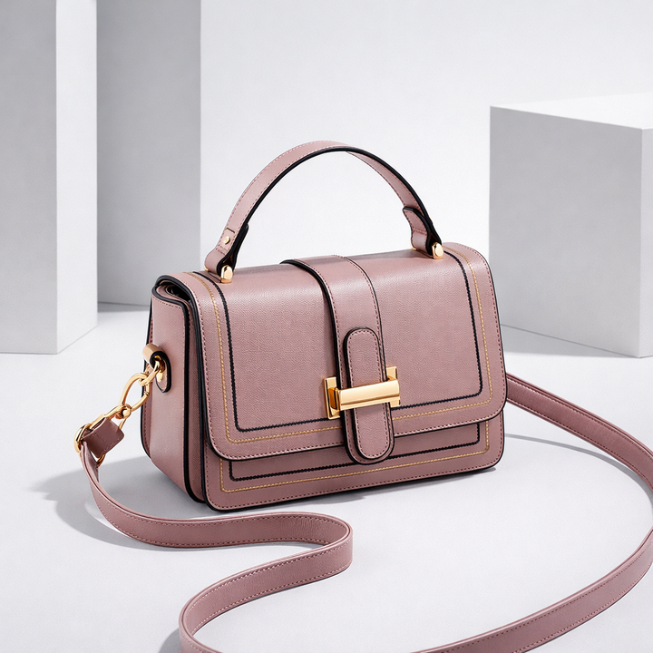 Structured Leather Shoulder Bag with Refined Silhouette 7