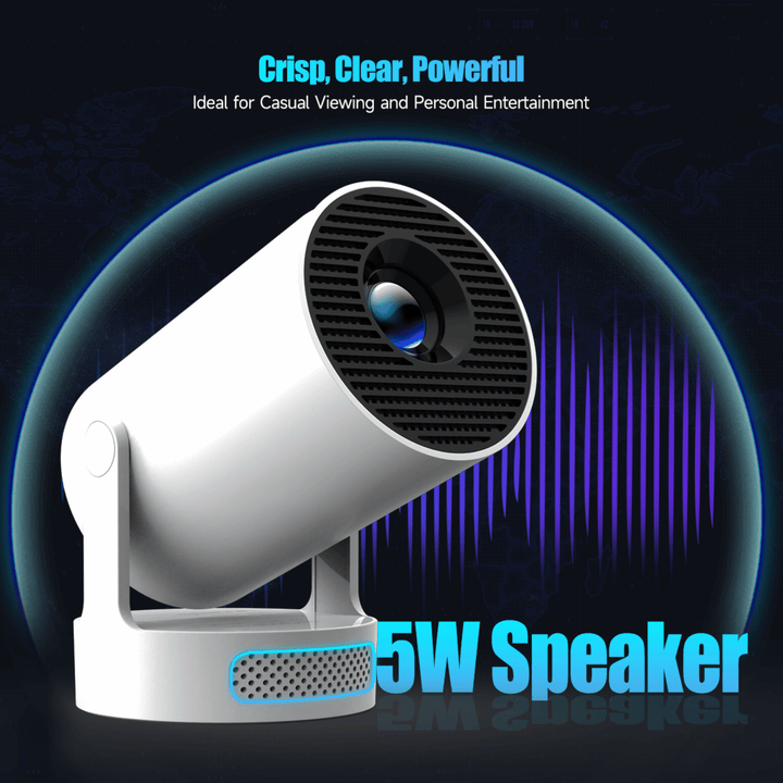 4K Rotatable Smart Projector for Wall or Ceiling, Built-In App Store 16