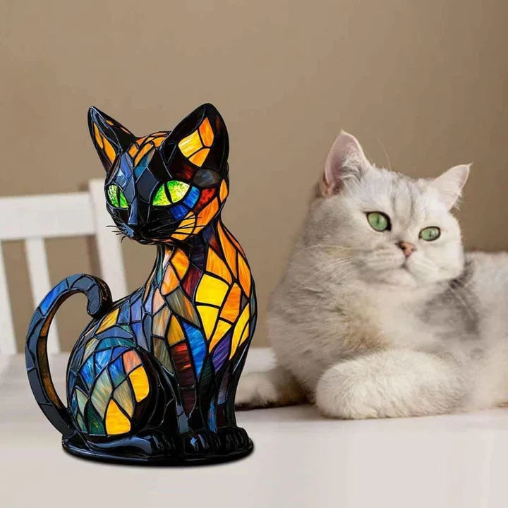 Handcrafted Glowing Cat Lamp for Cozy Ambient Lighting and Gifts 6