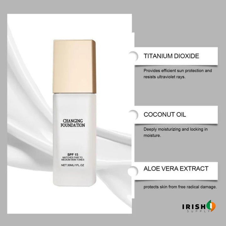 Color Changing Foundation with SPF 50, Shade-Matching, 30mL 3