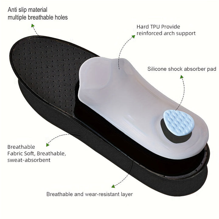 Breathable Arch Support Insoles with Shock-Absorbing Cushioning 3