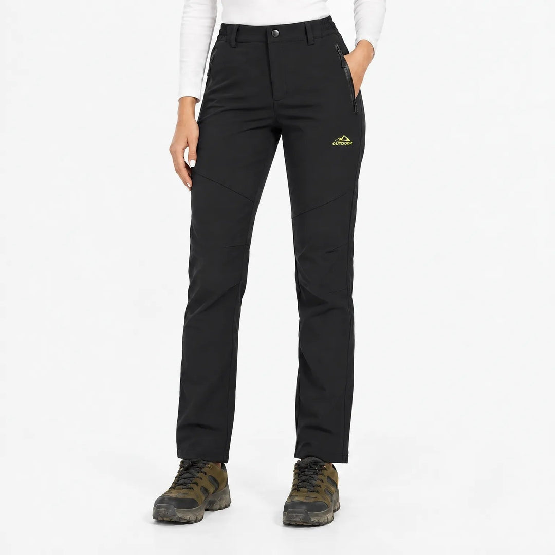 Women's Lined Thermal Softshell Pants with Fleece, Water-Repellent 12