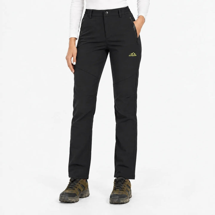 Women's Lined Thermal Softshell Pants with Fleece, Water-Repellent 12